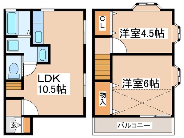 八木トミタウンハウスの物件間取画像